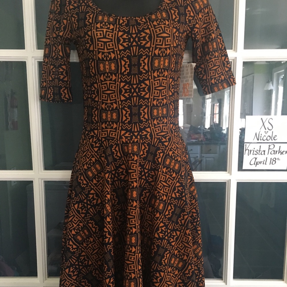 Xs Nicole fit and flare a-line dress